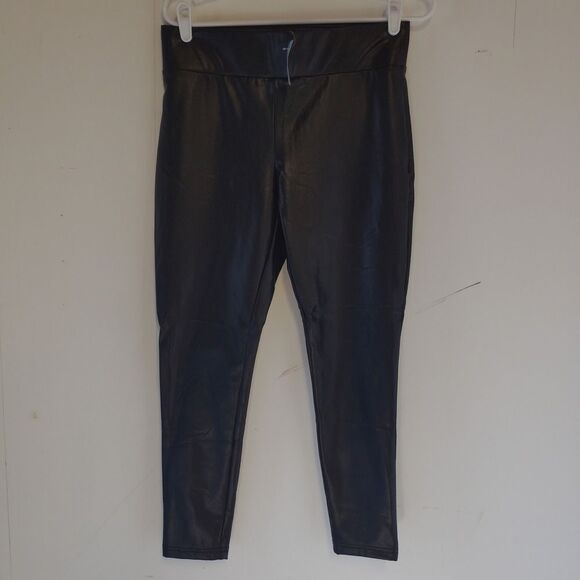 LOFT faux leather skinny pull on leggings M - Picture 2 of 8